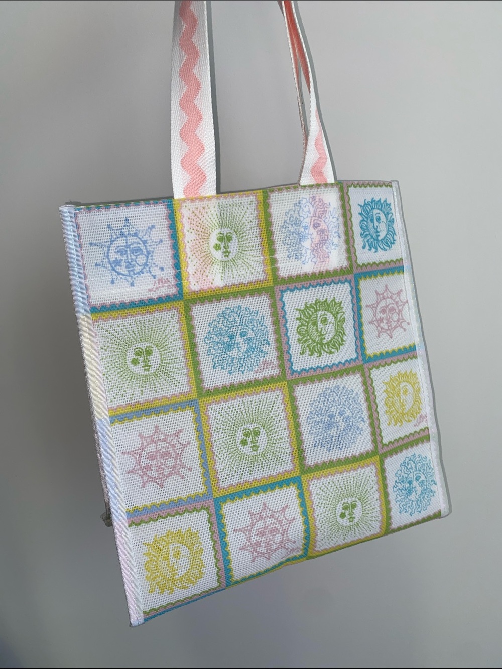 Market Shopper Sun Tiles Bag